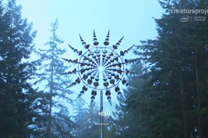 Anthony Howe's kinetic wind sculptures