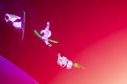 LED light suit skiers light up the Alaskan slopes in 'Afterglow', a film by Sweetgrass Productions